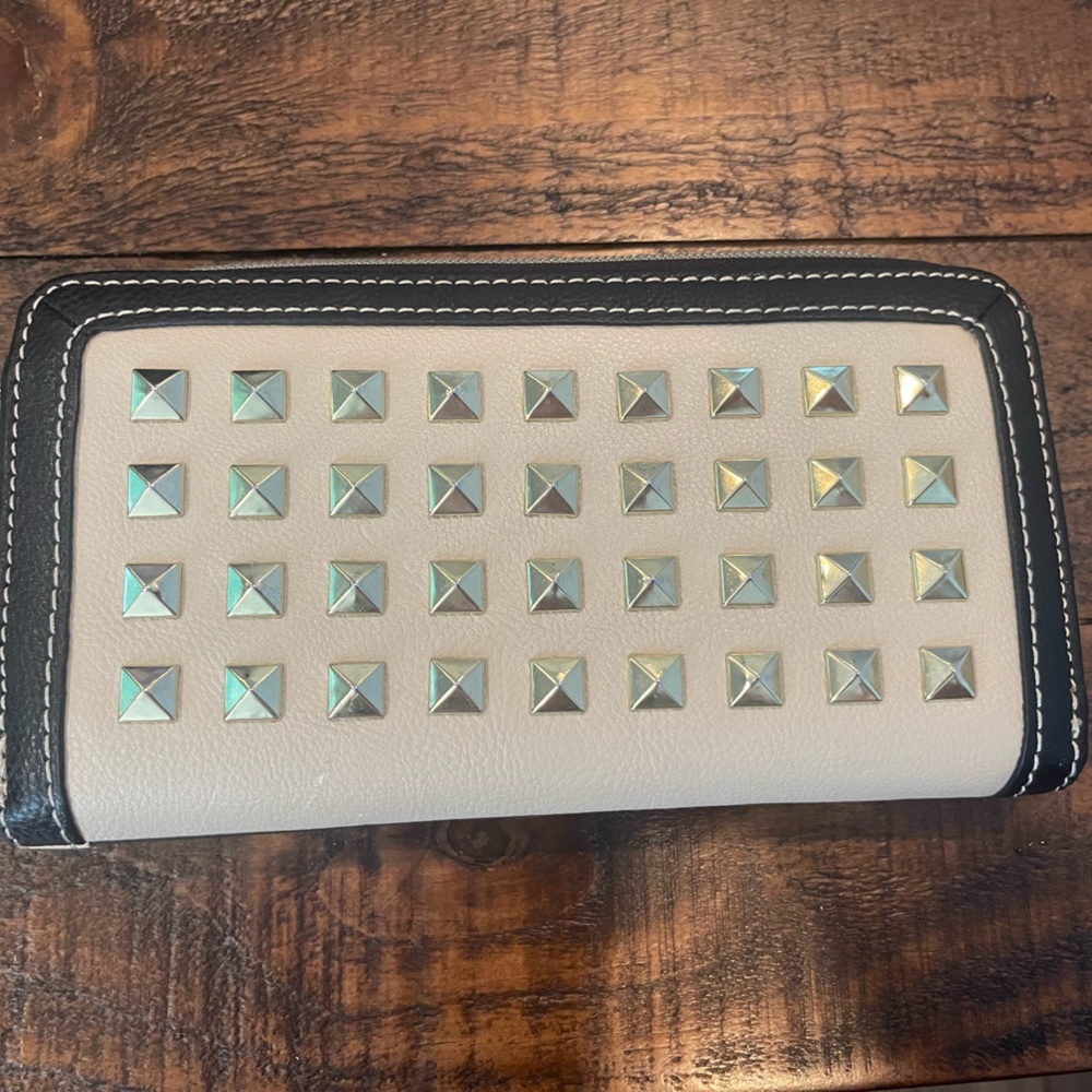 Betsey Johnson Leather Wallet with Studs